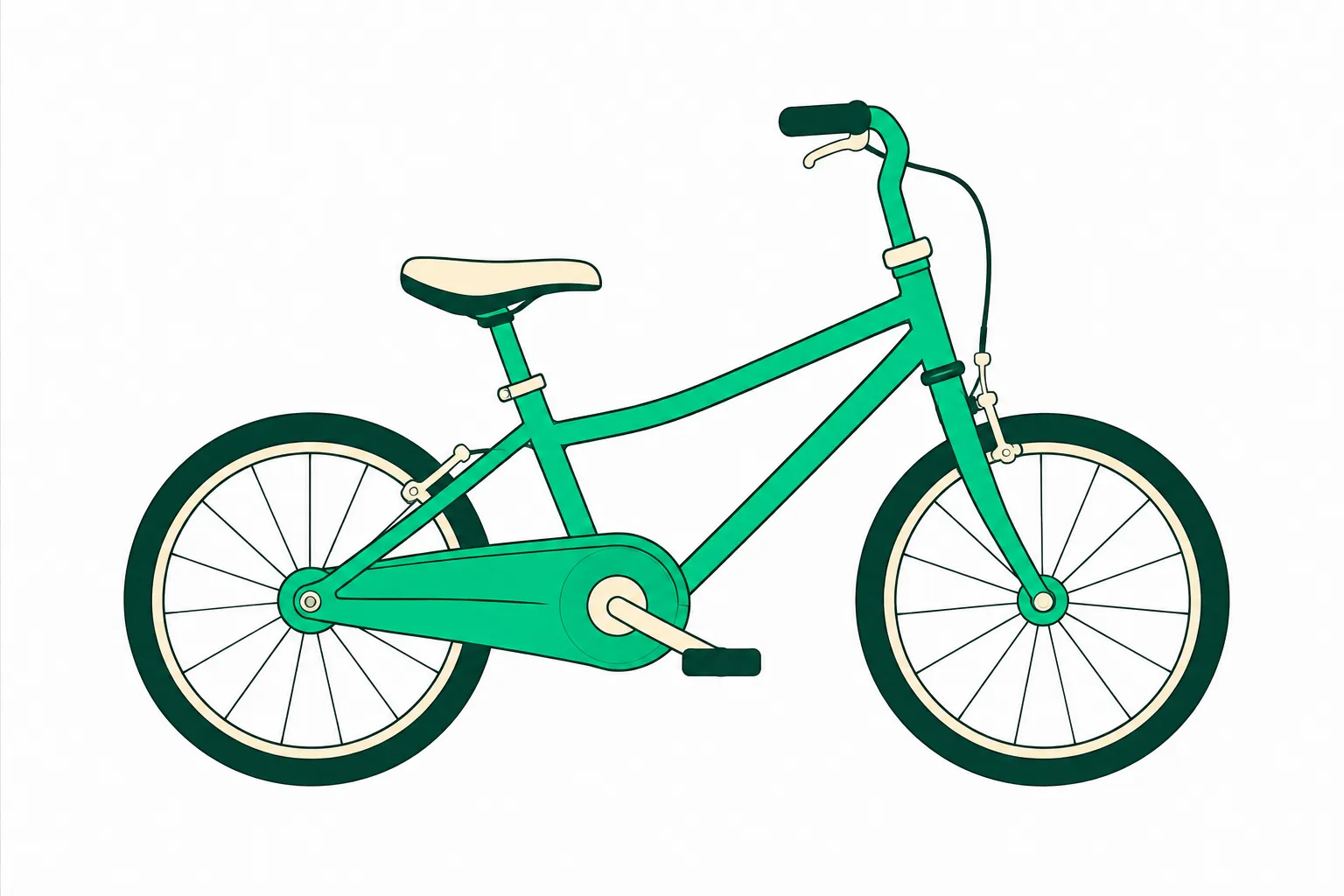 Illustration of a children’s bicycle